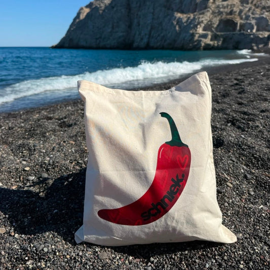 Chili Herz Tote Bag